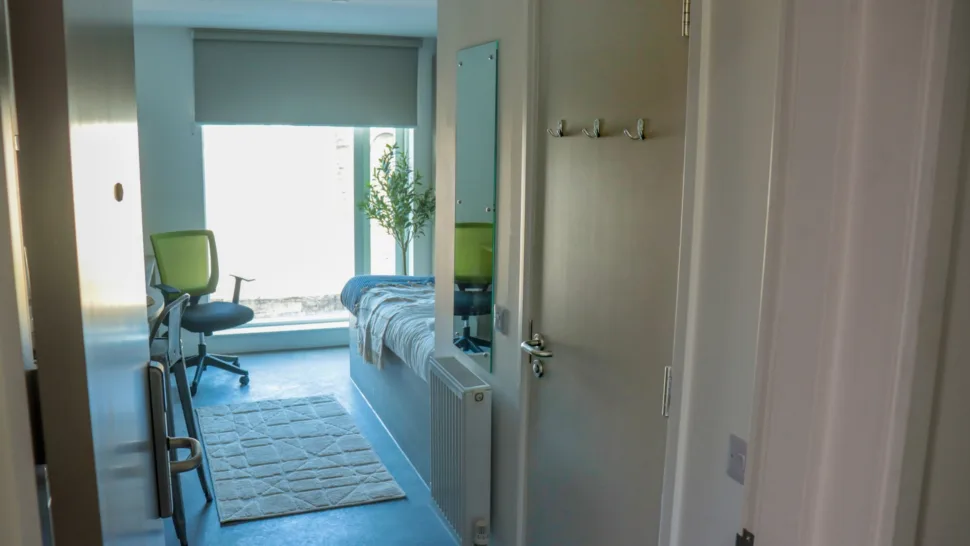 Room at Silverthorne Lane with Modulo flat entrance and bathroom doors